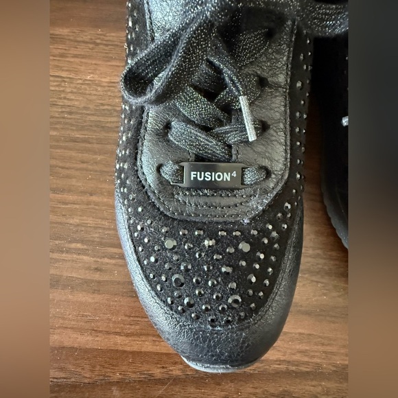 Ara Fusion4 Dynergy Low Top Lace Up Womens Sneakers Black  Rhinestones US 6 - Picture 4 of 10